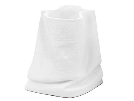 Ваза из полистоун 36x27,5x36см белая