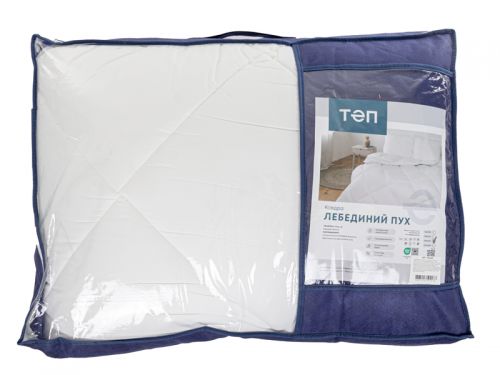 Одеяло "Теп" лебяжий пух 200*210 см (400г/м2) (батист 100% хлопок)