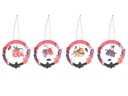 Украшение декоративное 17х17см в ассортименте упаковка 8шт