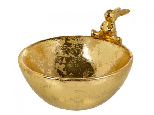 Блюдо "Золотой кролик" 15х13х9,6 см