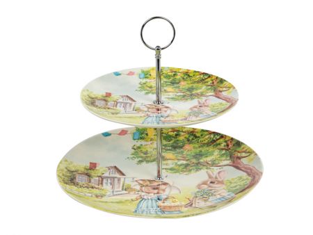 Блюдо для пирожных двухярусное 