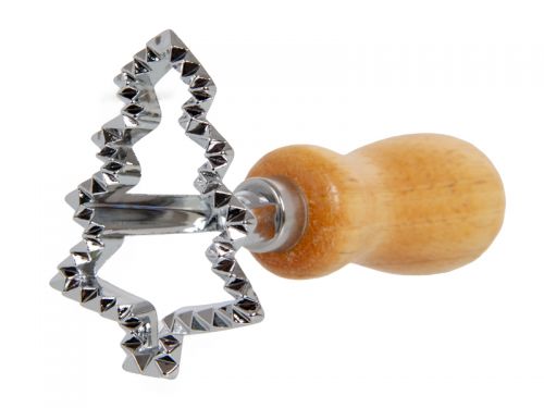 Штамп для печенья 10 см (цинковый сплав/дерево)