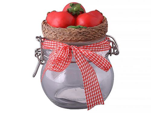 Банка для пищевых продуктов высота=15 см диаметр=11 см без упаковки