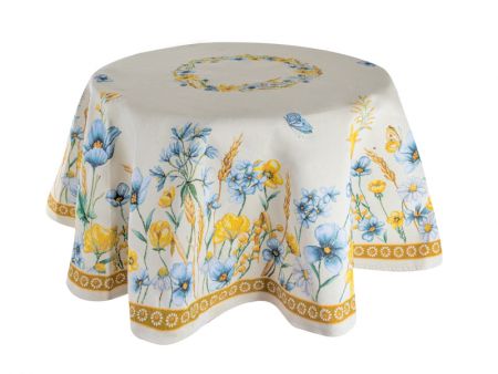 Скатерть гобелен круглая 