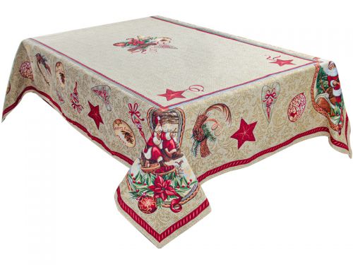 Скатерть гобеленовая "Santa claus" 140х260 см