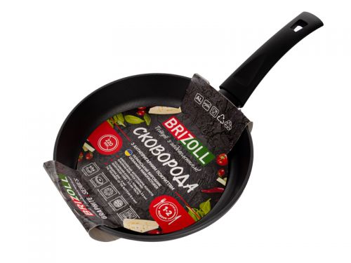 Сковорода алюминиевая 22 см с антипригарным покрытием, graphite, soft touch