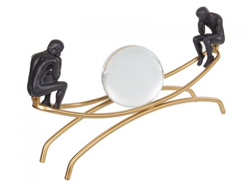 Статуэтка "Баланс" 20х45 см (металл/хрусталь/полистоун)