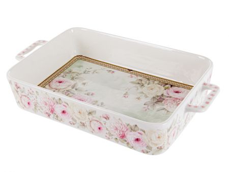 Блюдо прямоугольное с ручками 