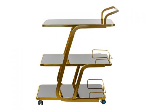 Барный столик 65,5х45х87 см (металл/стекло)