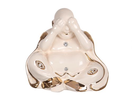 Фигурка декоративная "Будда не вижу" 14см