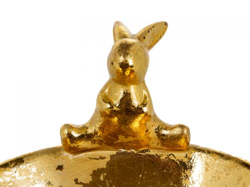 Блюдо "Золотой кролик" 15х13х9,6 см