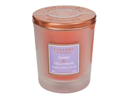 Свеча амбра и гелиотроп 180г collines de provence