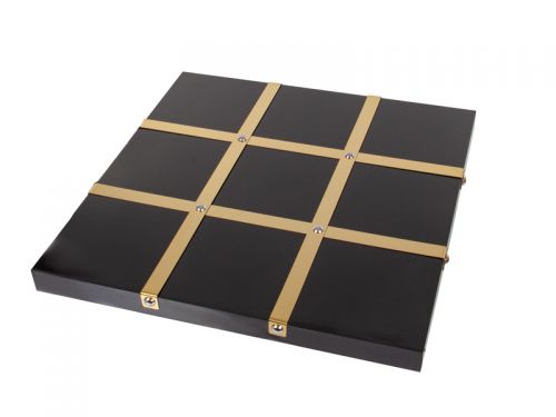 Настольная игра "Крестики-нолики" 33х33х13 см (МДФ/металл)