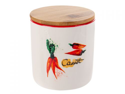 Набор банок для сипучих продуктов из 3-х шт "Hot vegetables" 450мл 10x11см