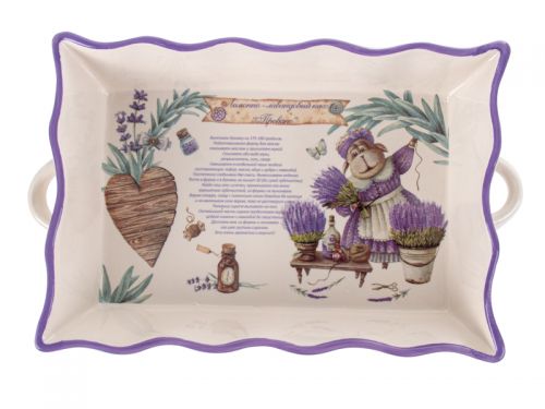 Блюдо для запекания "Лавандовые истории" 29x18,5x6см