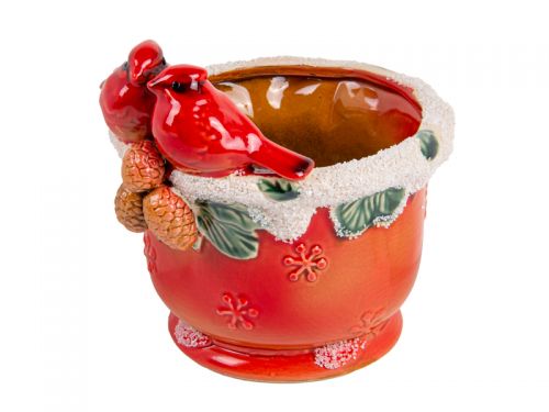 Кашпо Рождественское 13 см