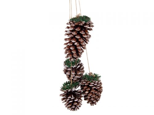 Декоративная подвеска с шишками 90 см (натуральные материалы)