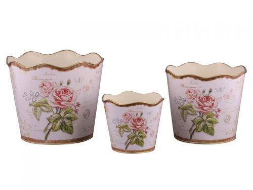 Набор кашпо 3шт 11х15х18см