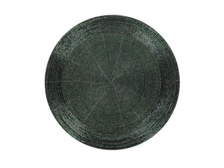 Плейсмат бисер 35см изумрудный