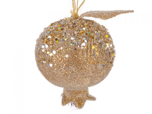 Елочное украшение "Гранат" 10х8см