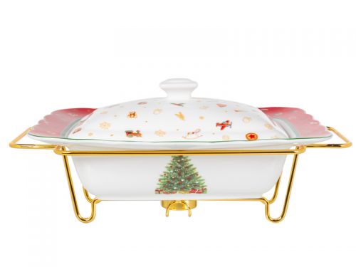 Мармит с крышкой "Christmas Delight" 31*23*13см