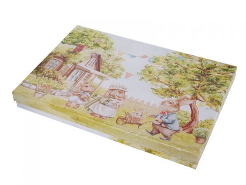 Блюдо "Кроличьи истории" 30x19см