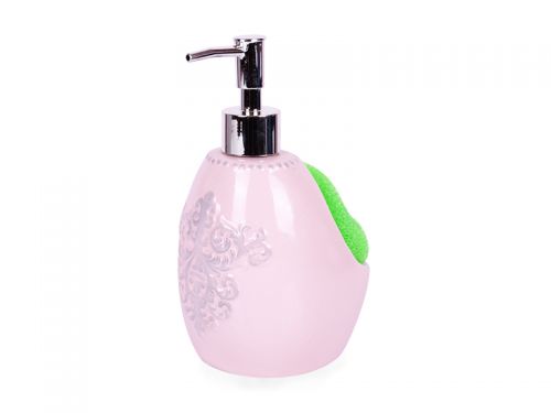 Диспенсер 19см розовый