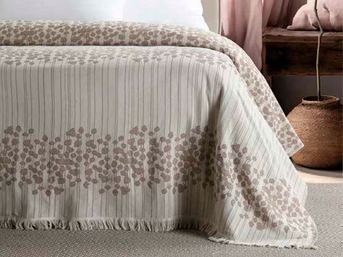 Покрывало Tanora 220х240 см хлопок Beige