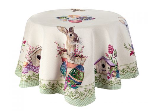 Скатерть гобелен "Peeps" круглая диам 140см