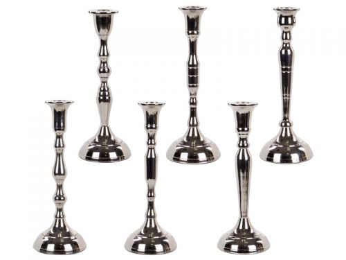 Подсвечник алюминий 20 см