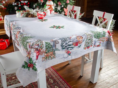 Скатерть гобеленовая "Cottage" 140х140 см