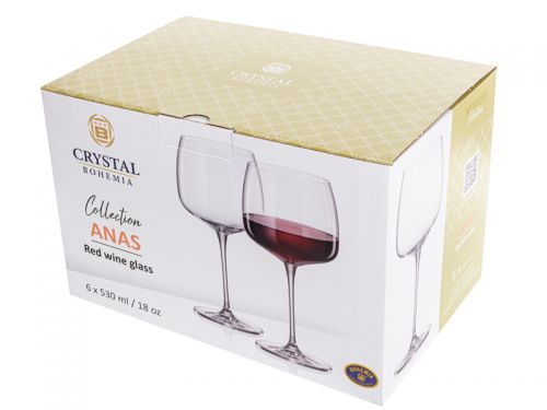 Набор бокалов для вина "Anas" 530 мл 6шт