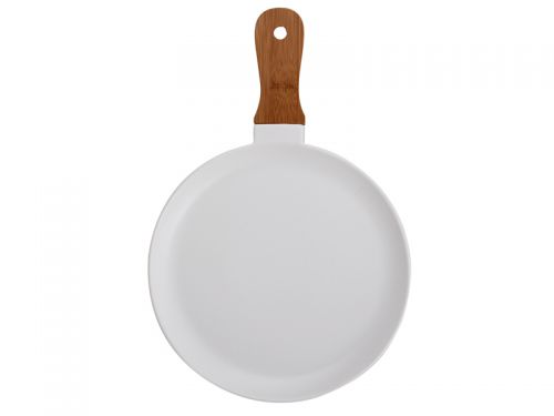 Блюдо с бамбуковой ручкой 31 см