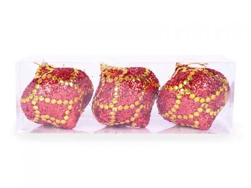 Набор елочных шаров 3шт 8см