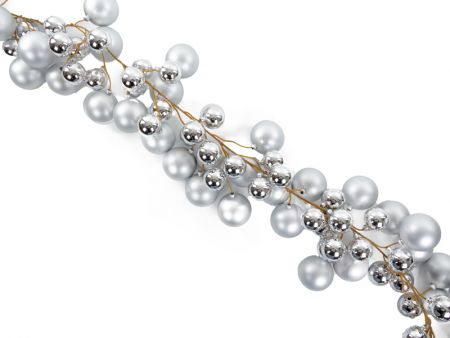 Декоративное украшение 170 см серебро (пластик)