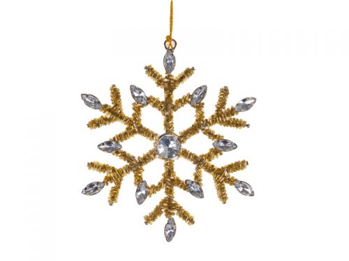 Украшение декоративное 10 см золото