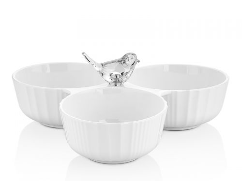 Блюдо для снеков "Птичка" акриловое