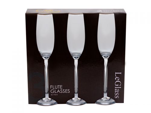 Набор бокалов для шампанского 3шт 170мл