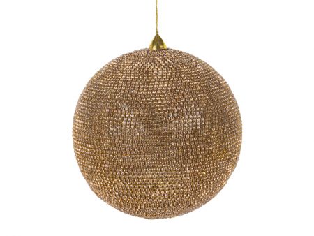 Украшение декоративное шар золото 15см