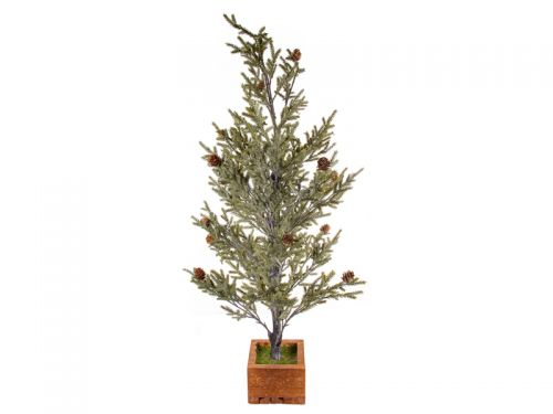 Ель в горшке 100 см (пластик/дерево)