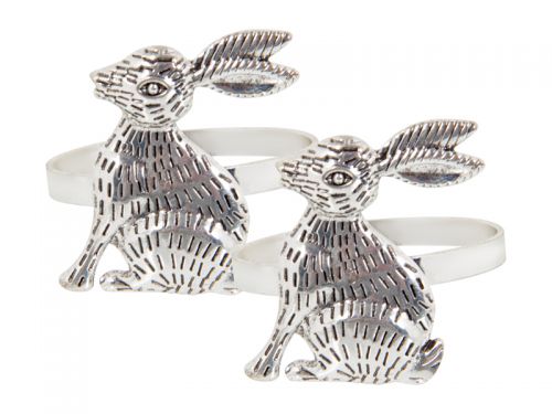 Набор колец для салфеток из 2-х шт 4,5 см диам (металл)