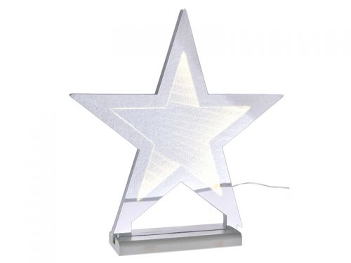Декоративная световая звезда 3d, 36см