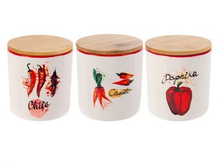 Набор банок для сипучих продуктов из 3-х шт 