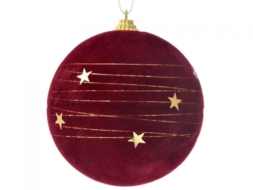 Набор из 3-х шаров бургунди, 10см