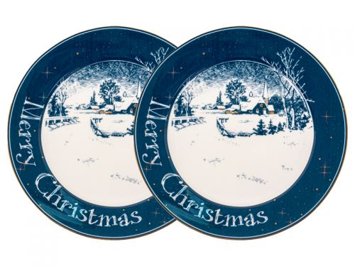 Набор из 2-х тарелок "New christmas" 19 см