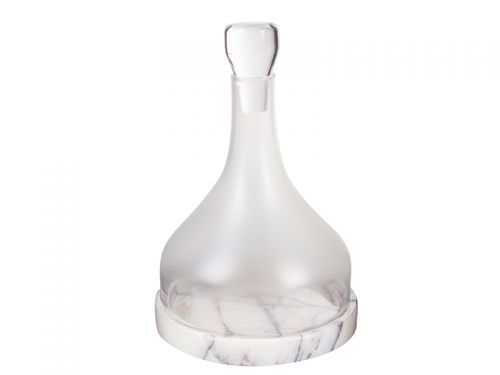 Набор для водки штоф и 2 рюмки (Стекло / мрамор)