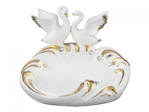 Блюдо "Лебеди" 20см