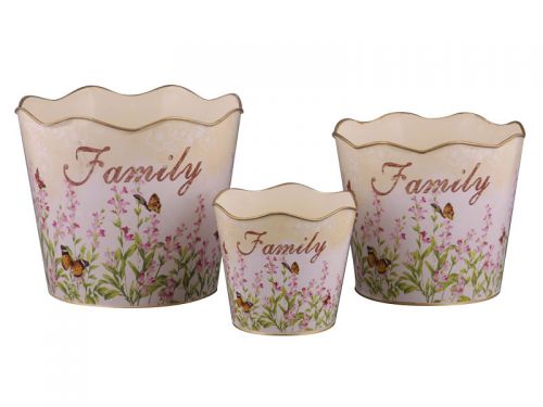 Набор кашпо 3шт 11х15х18см