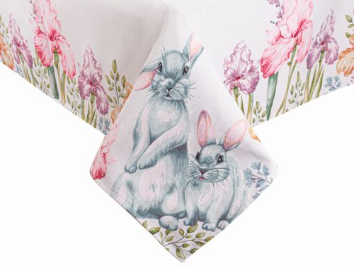 Гобеленовая скатерть 140x220см. ирисы