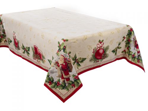 Скатерть гобелен lazzara lurex 140х140см